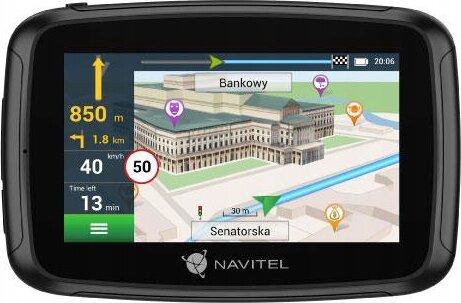Navitel G590 Moto 5" Motoros GPS navigáció (Teljes EU Térkép)
