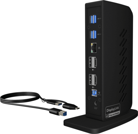 Icy Box IB-DK2252AC 12in1 Univerzális USB-C Laptop Dokkoló Állomás 40 Watt