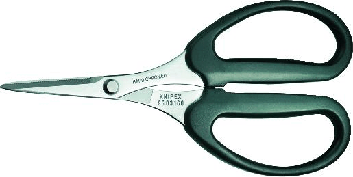 Knipex 16 95 03 SB Kevlár szálakhoz olló 16cm - Fekete