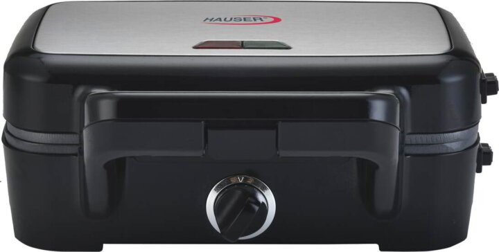 Hauser STI-624 3in1 Szendvicssütő gofrisütő és grill 1200W - Fekete