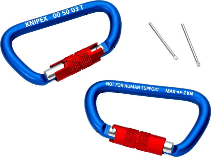 Knipex 00 50 03 T BK Karabiner (2db / csomag)
