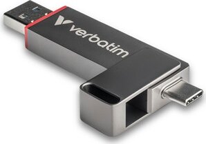 Verbatim Dual QuickStick USB-A / USB-C 3.2 Gen 1 256GB Pendrive - Szürke