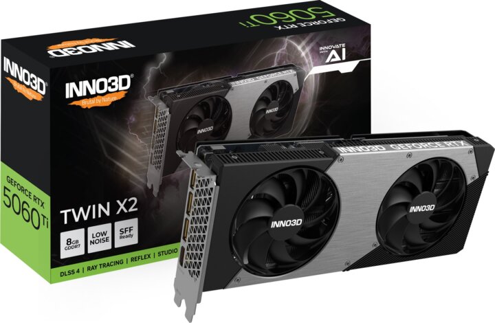 Inno3D GeForce RTX 5060 TI 8GB GDDR7 Twin X2 Videókártya