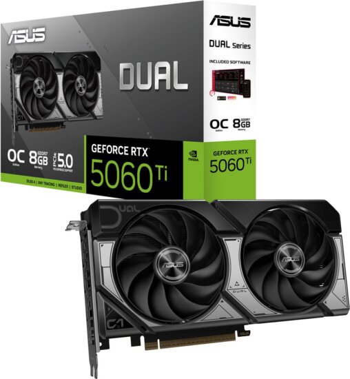 Asus GeForce RTX 5060 TI 8GB GDDR7 Dual Videókártya