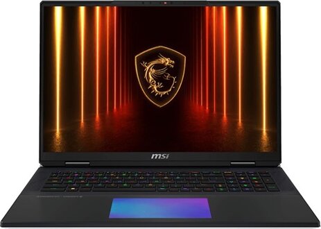 MSI Titan 18 HX AI A2XWJG-481 Laptop Fekete (18" /Intel Core Ultra 9 275HX / 64GB / RTX 5090 24GB/ 4TB NVME SSD / Win 11 Pro)