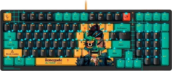 A4-Tech A4TKLA47622 Bloody AT98 RGB Renegade mechanikus vezetékes gamer billentyűzet US - Mintás