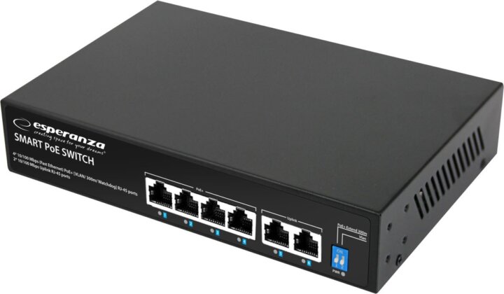 Esperanza ENS105 6-port 10/100Mbps PoE Switch