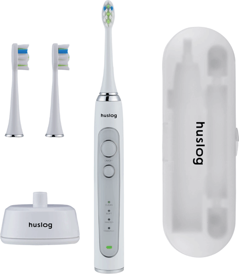 Huslog AL-050131 Elektromos szónikus fogkefe - Fehér