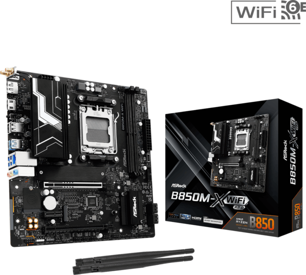 AsRock B850M-X WiFi R2.0 DDR5 AMD AM5 MicroATX Alaplap