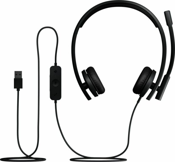 Logitech H570E USB-A Call Center Sztereo Headset - Fekete
