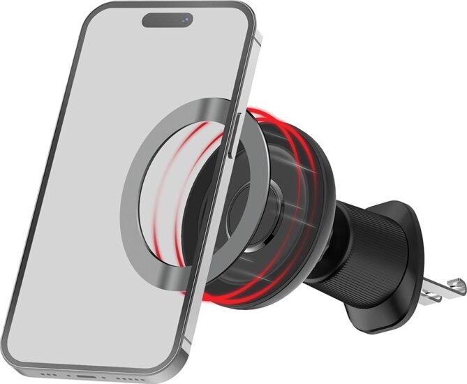 ColorWay Air Vent-5 Mágneses autós telefontartó (360°-ban elforgatható) - Fekete