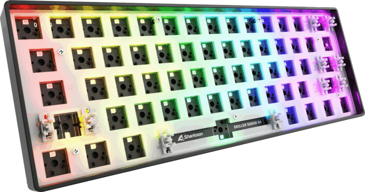 Sharkoon Skiller SGK50 S4 Gen2 RGB Gaming Barebone Billentyűzet (Fekete) - ISO, ANSI