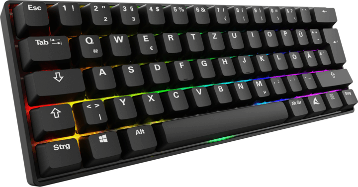 Sharkoon Skiller SGK50 S4 Gen2 PBT Mechanikus (Yellow Switch) Vezetékes Gaming Billentyűzet DE - Fekete