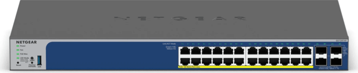 Netgear GS728TXP-300EUS Fémházas 24+4-port Gigabit Rack PoE Switch Netgear GS728TXP-300EUS Fémházas 24+4-port Gigabit Rack PoE Switch