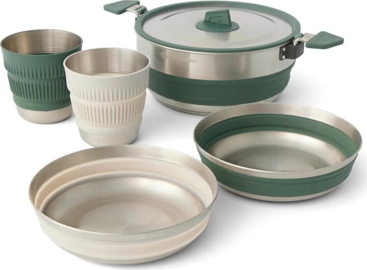 Sea to Summit Detour SL Rozsdamentes acél Kemping Étkészlet 5 darabos