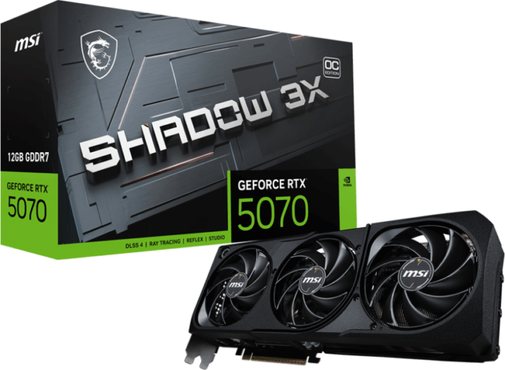 MSI GeForce RTX 5070 12GB GDDR7 Shadow 3X OC Videókártya