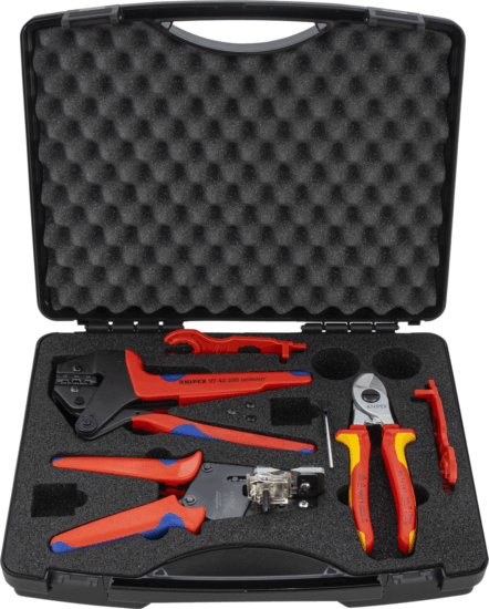 Knipex 97 91 04 V02 Photovoltaik MC4 Szerszámkészlet (7 db / csomag)