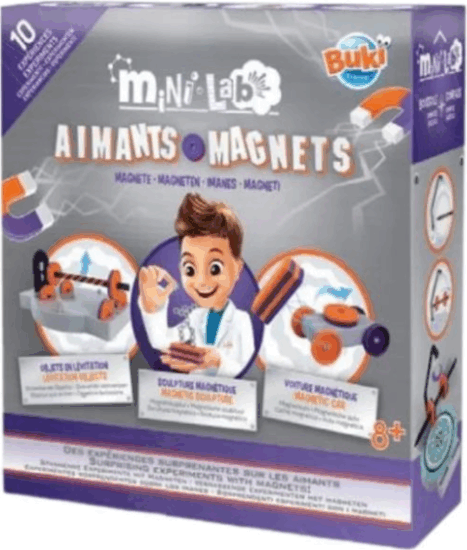 BUKI Mini Lab tudományos játék 10 kísérlettel - Mágnesesség