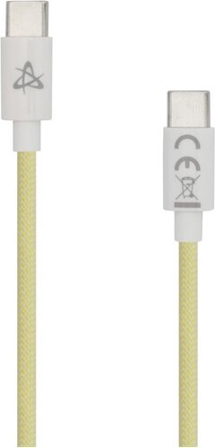 Sbox TYPE-C-1-Y USB-C apa - USB-C apa Adat- és Töltőkábel 60W 1m - Sárga