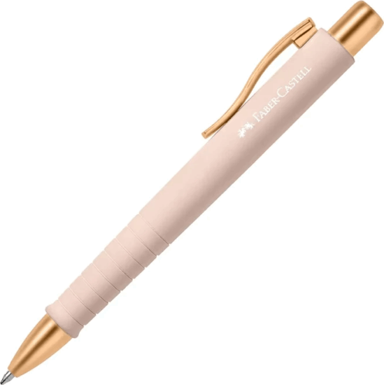 Faber-Castell KS Poly Nyomógombos golyóstoll (Kék tinta / XB) - Rózsaszín