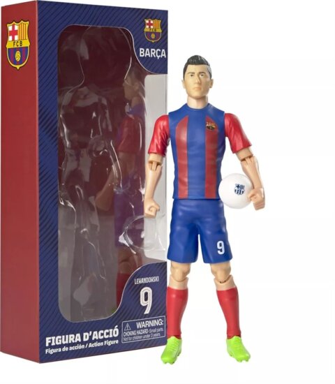 BanboToys FC Barcelona Lewandowski gyűjthető Focista figura 20cm