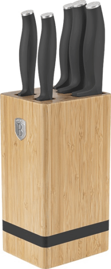 Berlinger Haus BH/2968 6 részes késkészlet bambusz állvánnyal - Matt antracit