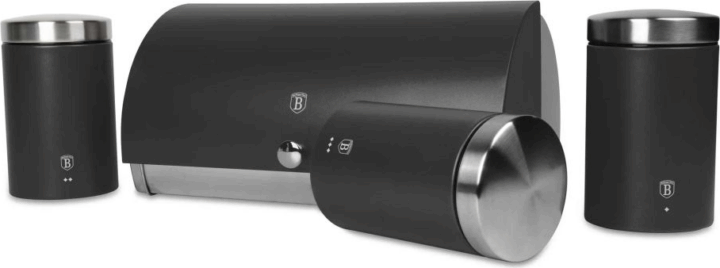 Berlinger Haus BH/6738 Kenyértartó + 3 részes tároló szett - Matt antracit