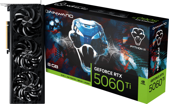 Gainward GeForce RTX 5060 Ti 8GB GDDR7 Python III Videókártya