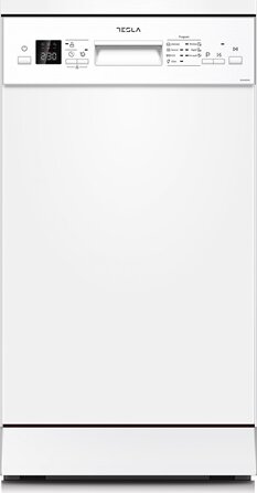 Tesla WD490MW Keskeny Szabadonálló Mosogatógép 60cm 10 teríték - Fehér