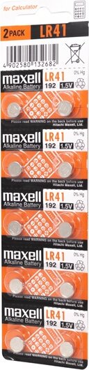 Maxell LR41 Alkáli Gombelem 1.5V (10db / csomag)