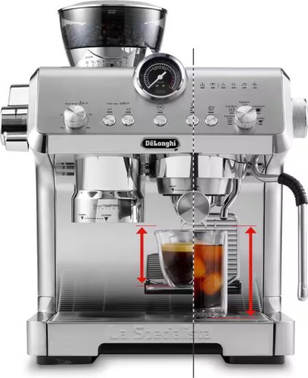 DeLonghi EC9555.M La Specialista Prestigio Eszpresszó Kávéfőző 1550 Watt - Ezüst