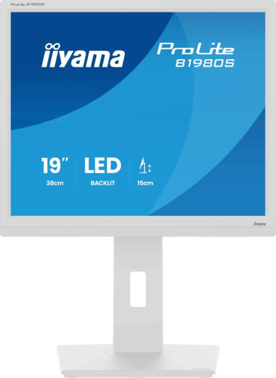 iiyama 19" B1980S-W1 5:4 SXGA LED Monitor 75Hz - Fehér