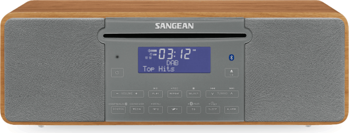 Sangean DDR-47 BT DAB+ FM Asztali Rádió - Barna / Szürke