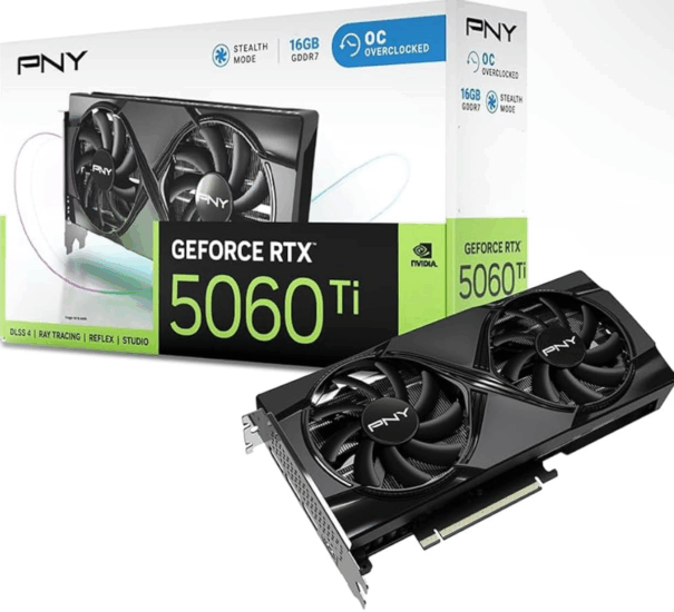 PNY GeForce RTX 5060 TI 16GB GDDR7 OC Videókártya