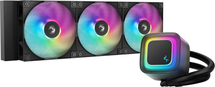 DeepCool LE360 V2 360mm ARGB All In One Univerzális CPU Vízhűtés - Fekete