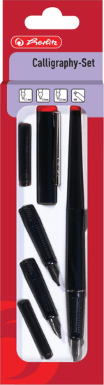 Herlitz 8623001 5 részes Kallligráfia készlet (Fekete tinta) - Fekete Herlitz 8623001 5 részes Kallligráfia készlet (Fekete tinta) - Fekete