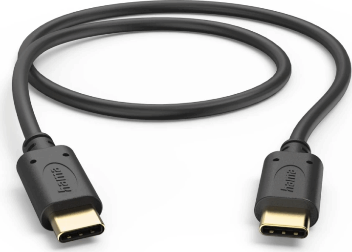 Hama USB-C apa - USB-C apa 2.0 Adat és töltőkábel 0.5m - Fekete