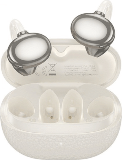 HOCO EA5 Duke III Bluetooth Fülhallgató Headset Töltőtokban - Fehér