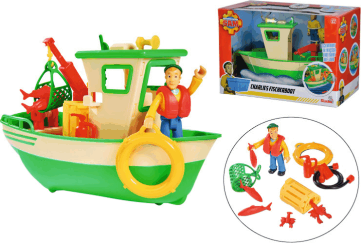 Simba Sam, a tűzoltó - Charlie halászhajója figurával