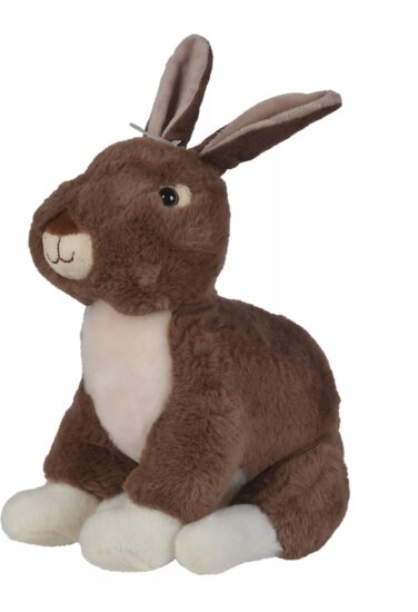 Nicotoy Barna Ülő nyuszi plüssfigura 23 cm