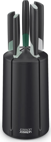 Joseph Joseph Elevate Rozsdamentes acél késkészlet állvánnyal 5 darabos - Fekete