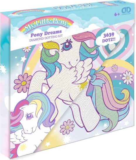 Diamond Dotz Dotz Box 3639 darabos Póni álmok képkészítő szett 22 x 22 cm