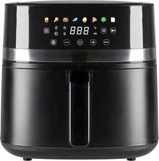 Somogyi HGAF8 AirFryer Forrólevegős sütő 8L 2000 Watt - Fekete