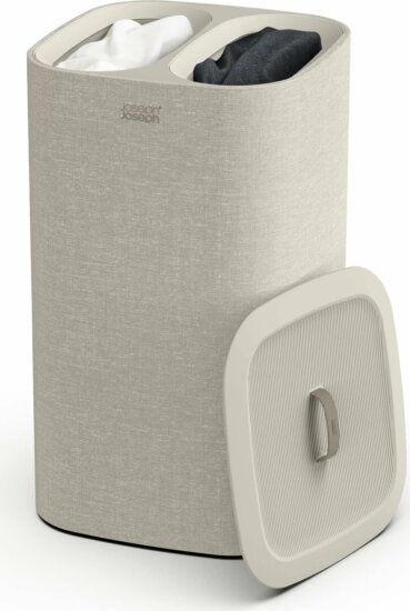 Joseph Joseph Tota Szövet szennyestartó 2 rekesszel 60L- Bézs