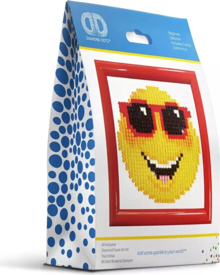 Dimaond Dotz Kids Mosolygós arc képkészítő készlet 10 x 10 cm