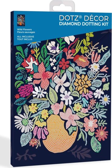 Diamond Dotz Dotz Box Vadvirágok Képkészítő szett - 30 x 20 cm