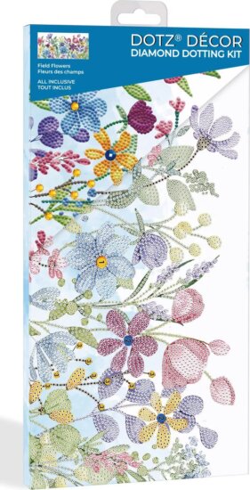 Diamond Dotz Dotz Box Mezei virágok Képkészítő szett 20 x 40 cm