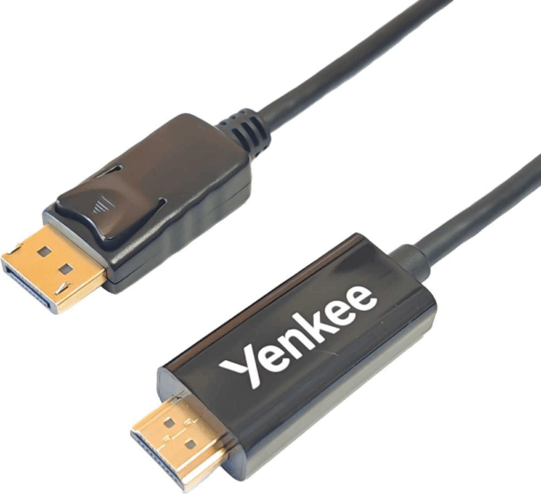Yenkee YCH 415 HDMI apa - DisplayPort apa Kábel 2m - Fekete Yenkee YCH 415 HDMI apa - DisplayPort apa Kábel 2m - Fekete