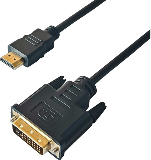 Yenkee YCH 515 HDMI apa - DVI-D Kábel 2m - Fekete