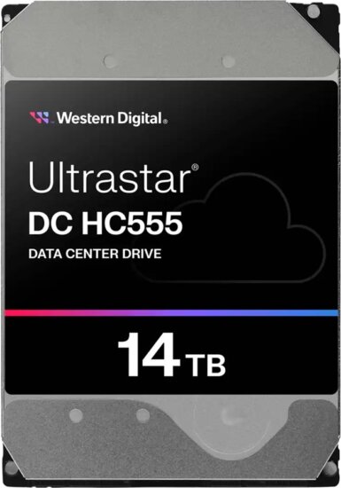 Western Digital 14TB Ultrastar DC HC555 (SE P3) SAS 3.5" szerver HDD